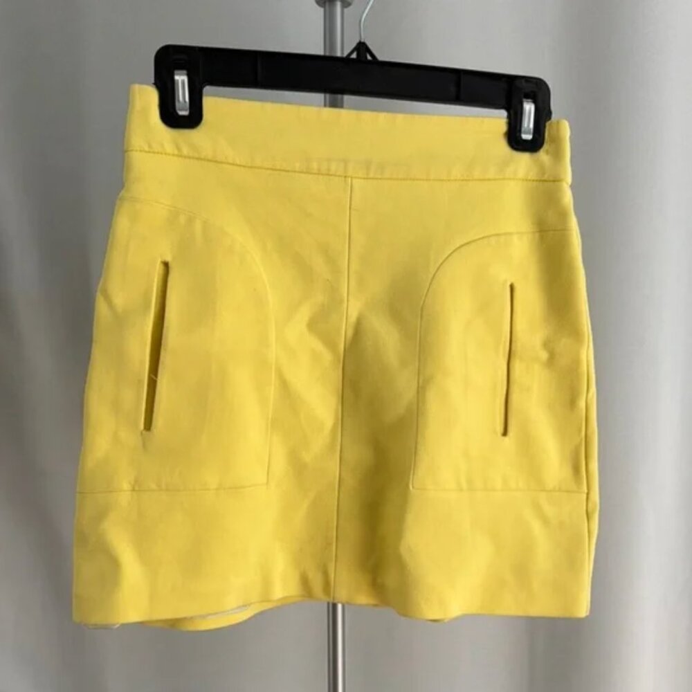 Zara Yellow Women's Skirt - Size XS